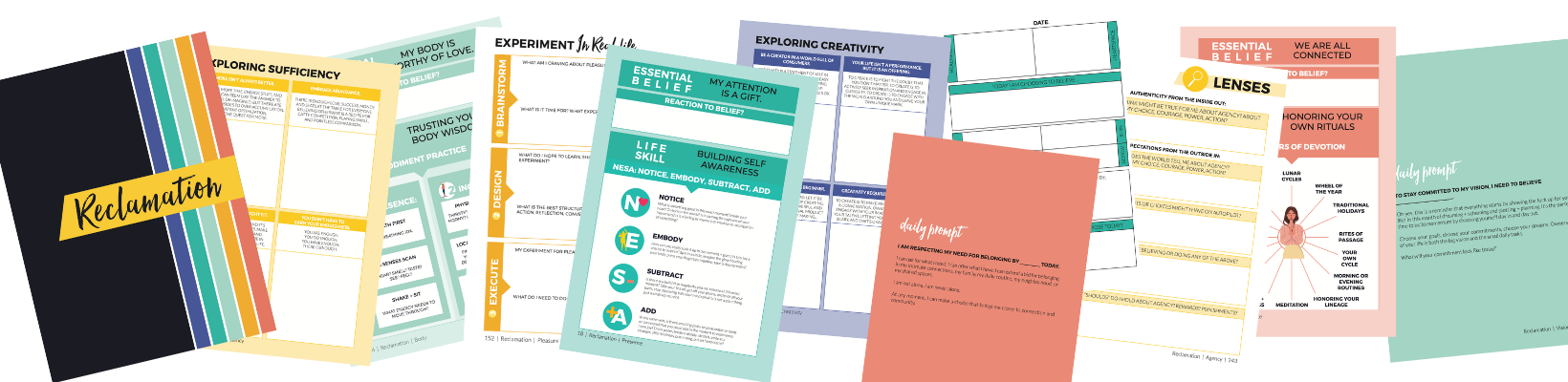 Reclamation Workbook Flat Lay